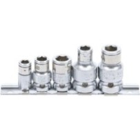 BGS   70103   Juego de adaptadores de puntas con bola de retención   cuadrado interior 6,3 mm (1/4") / 10 mm (3/8")/ 12,5 mm (1/