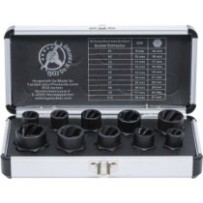 BGS Diy   20210   Juego de llaves de vaso de perfil en espiral/ extractores de tornillos   10 mm (3/8") 10 mm (3/8")   perfil en