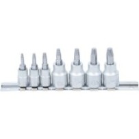 BGS   7098   Juego de extractores de tornillos   entrada 6,3 mm (1/4") / 10 mm (3/8")   para perfil en T (para Torx) defectuoso 