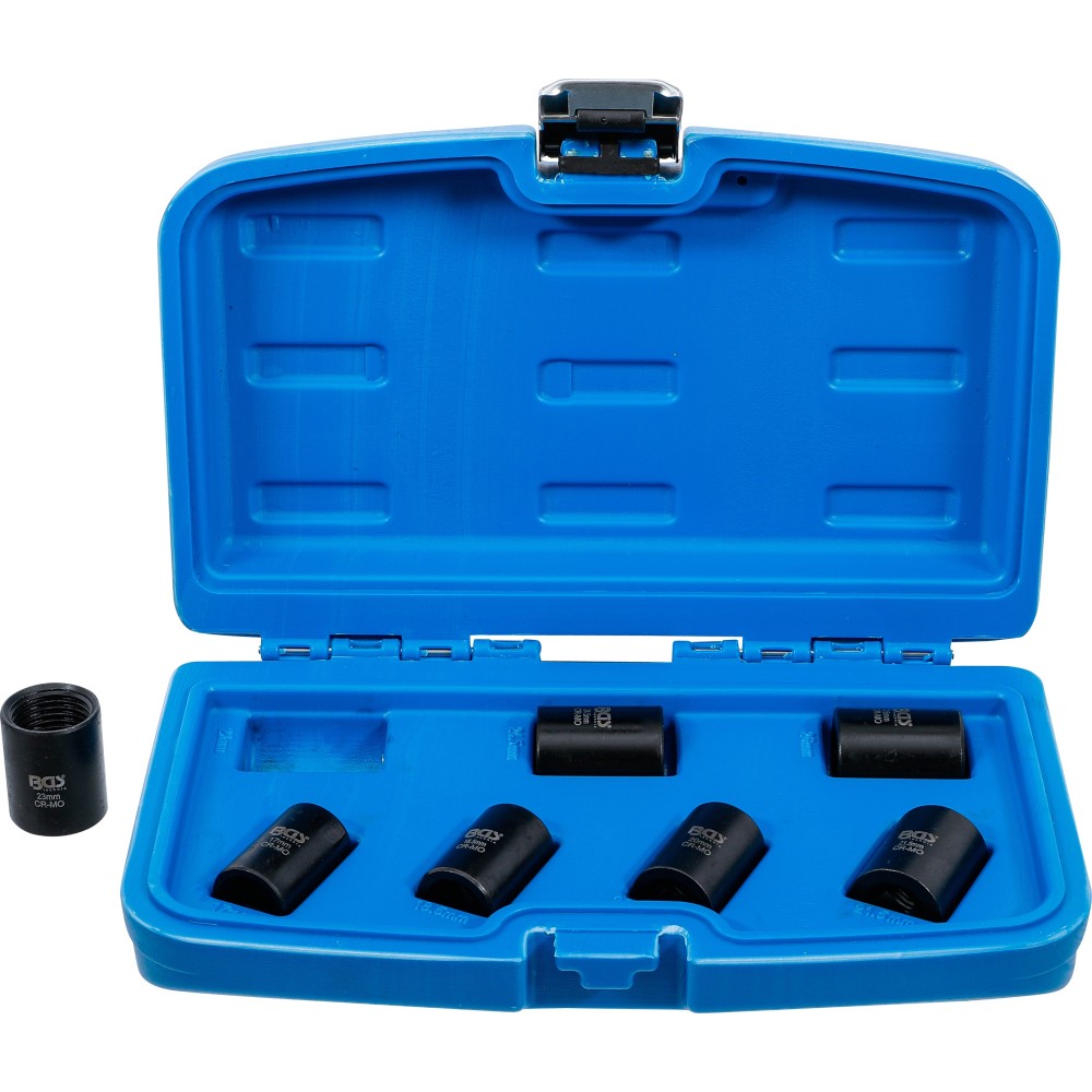 BGS   5291   Juego de llaves de vaso de perfil en espiral/ extractores de tornillos   entrada 12,5 mm (1/2")   17 - 26 mm   7 pi