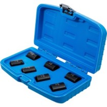 BGS   5291   Juego de llaves de vaso de perfil en espiral/ extractores de tornillos   entrada 12,5 mm (1/2")   17 - 26 mm   7 pi