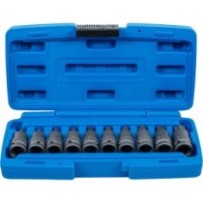 BGS   5097   Juego de puntas de vaso de impacto   entrada 12,5 mm (1/2")   perfil en T (para Torx) T20 - T70   10 piezas