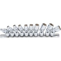 BGS   220   Juego de llaves de vaso articuladas   6,3 mm (1/4")   5 - 13 mm   10 piezas