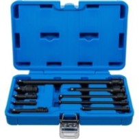 BGS   25145   Juego de extensiones de impacto   6,3 mm (1/4") / 10 mm (3/8") / 12,5 mm (1/2")   9 piezas