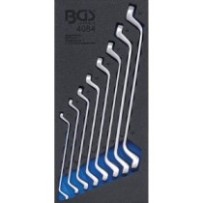 BGS   4084   Bandeja para carro 1/3: Juego de llaves de estrella dobles   6 x 7 - 20 x 22 mm   largas acodadas   8 piezas