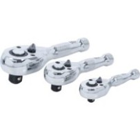 BGS   215   Juego de mini carracas reversibles   6,3 mm (1/4") / 10 mm (3/8") / 12,5 mm (1/2")   3 piezas