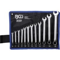 BGS   30301   Juego de llaves combinadas   acodadas   6 - 22 mm   12 piezas