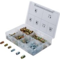 BGS   70341   Surtido de tuercas y tornillos de unión para tubos de freno   135 piezas