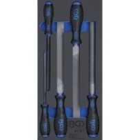 BGS   4197   Bandeja para carro 1/3: Juego de limas para taller   5 piezas