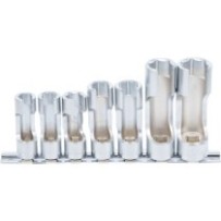BGS   1105   Juego de llaves de vaso especiales, ranuradas   entrada 10 mm (3/8")   10 - 19 mm   7 piezas