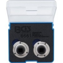 BGS   6661   Juego de adaptadores de reposicionadores de pistones de freno   universal   con 2 y 3 pasadores   2 piezas