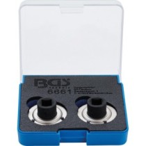 BGS   6661   Juego de adaptadores de reposicionadores de pistones de freno   universal   con 2 y 3 pasadores   2 piezas