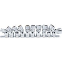 BGS   205   Juego de articulaciones cardánicas hexagonal   entrada 10 mm (3/8")   10 - 19 mm   10 piezas