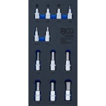 BGS   4092   Bandeja para carro 1/3: Juego de puntas de vaso   hexágono interior   12,5 mm (1/2")   12 piezas