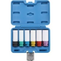 BGS   7307   Juego de vasos de impacto con protector de plástico   entrada 12,5 mm (1/2")   15 / 17 / 19 / 21 / 22 mm / MS17   6