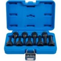 BGS   5482   Juego de puntas de vaso de impacto   entrada 12,5 mm (1/2")   dentado múltiple interior (para XZN) M4 - M16   9 pie