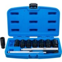 BGS   8656   Juego de desmontaje de tornillos antirrobo   10 piezas