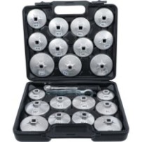 BGS Diy   1035   Juego de llaves de filtros de aceite   aluminio fundido bajo presión    12,5 mm (1/2")   23 piezas
