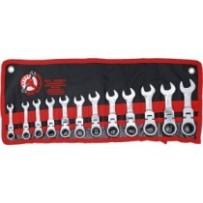 BGS Diy   30003   Juego de llaves combinadas con carraca   extra cortas   8 - 19 mm   12 piezas
