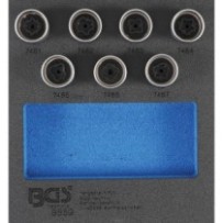 BGS   9559   Bandeja para carro 1/6: Juego para desmontar las llantas para Opel (tipo D)   7 piezas