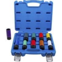 BGS   7311   Juego de vasos de impacto con protector de plástico   entrada 12,5 mm (1/2")   15 - 24 mm y tornillos especiales pa