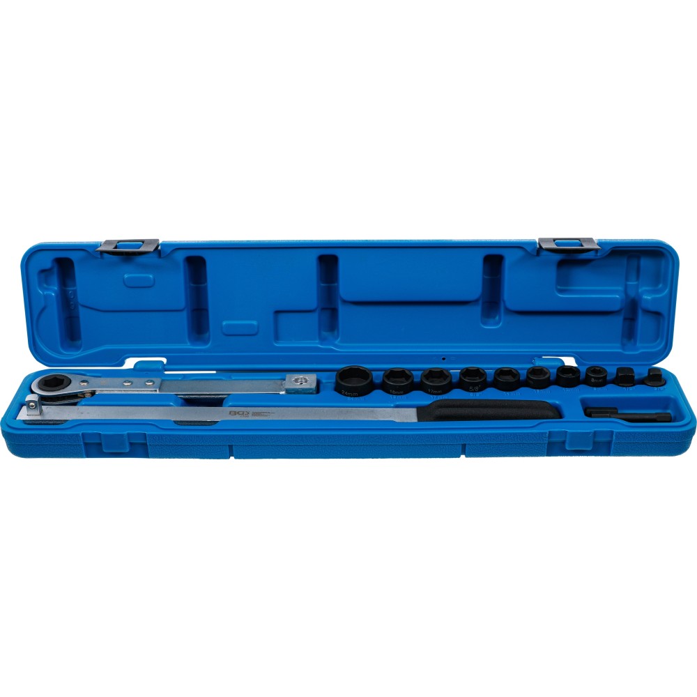 BGS   1706   Juego de montaje y desmontaje para correas acanaladas   10 mm (3/8") + 12,5 mm (1/2")