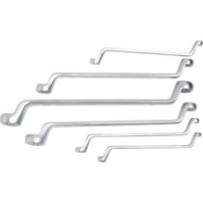 BGS   2281   Juego de llaves de estrella dobles con cabezas E-Torx   acodada   E6 - E24   6 piezas