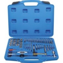 BGS   70104   Juego de machos y terrajas   M3 - M12   56 piezas