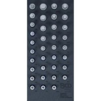 BGS   4120   Bandeja para carro 1/3: Juego de puntas de vaso   entrada 12,5 mm (1/2")   hexágono interior, perfil en T (para Tor