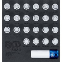 BGS   8933   Bandeja para carro 1/6: Juego para tuercas de ruedas de VAG   23 piezas