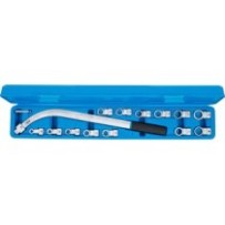 BGS   1312   Juego de llaves para polea tensora   12 caras 12 - 19 mm / E-Torx E10 - E18   15 piezas
