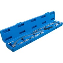 BGS   1312   Juego de llaves para polea tensora   12 caras 12 - 19 mm / E-Torx E10 - E18   15 piezas