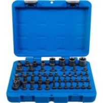 BGS   9839   Juego de puntas de vaso y llaves de vaso   Perfil E / perfil T (para Torx) / perfil T (para Torx) con orificio / pe