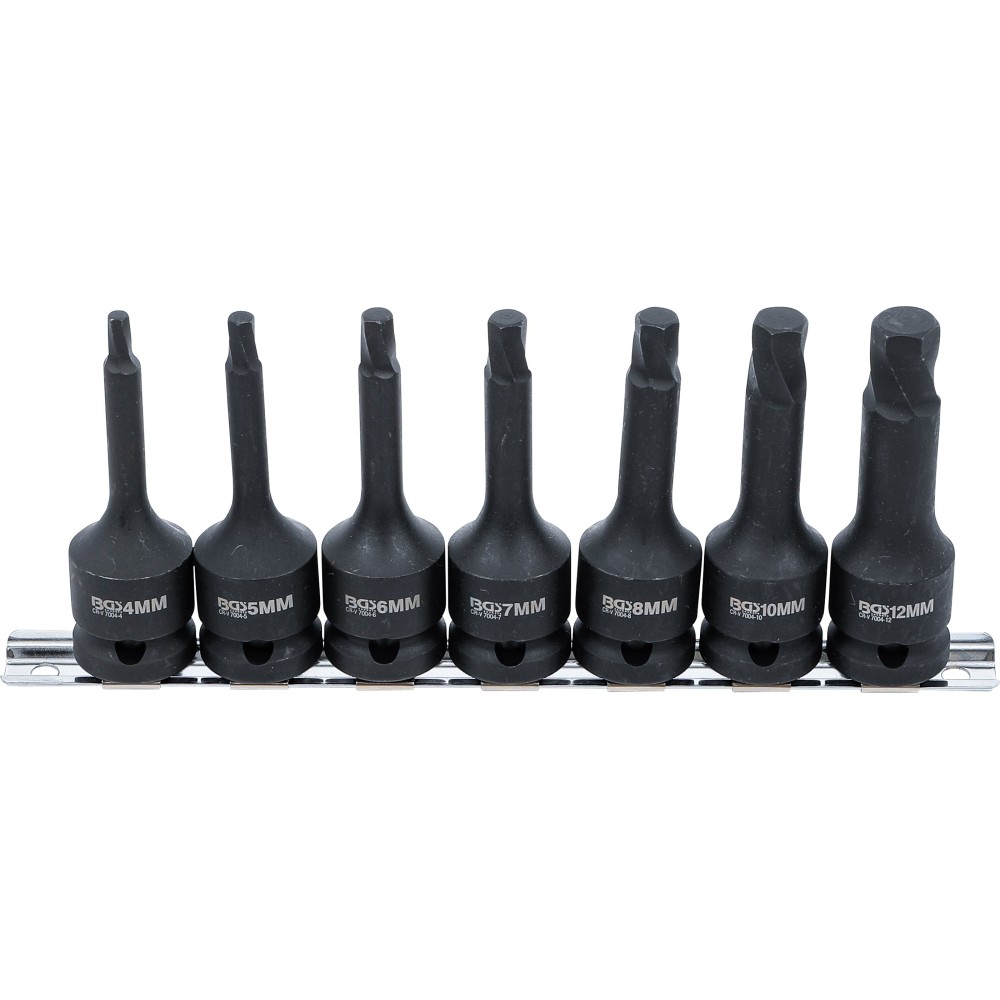 BGS   7004   Juego de extractores de tornillos   entrada 12,5 mm (1/2") para hexágono interior defectuoso 4 - 12 mm   7 piezas