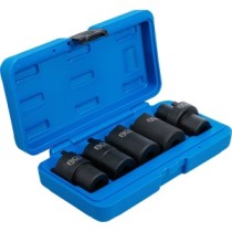 BGS   67220   Juego de vasos almenados para tuercas ranuradas   5 piezas