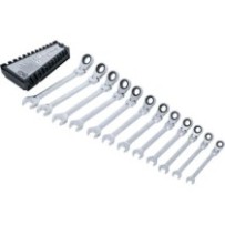 BGS   6546   Juego de llaves combinadas con carraca   angulable   8 - 19 mm   12 piezas