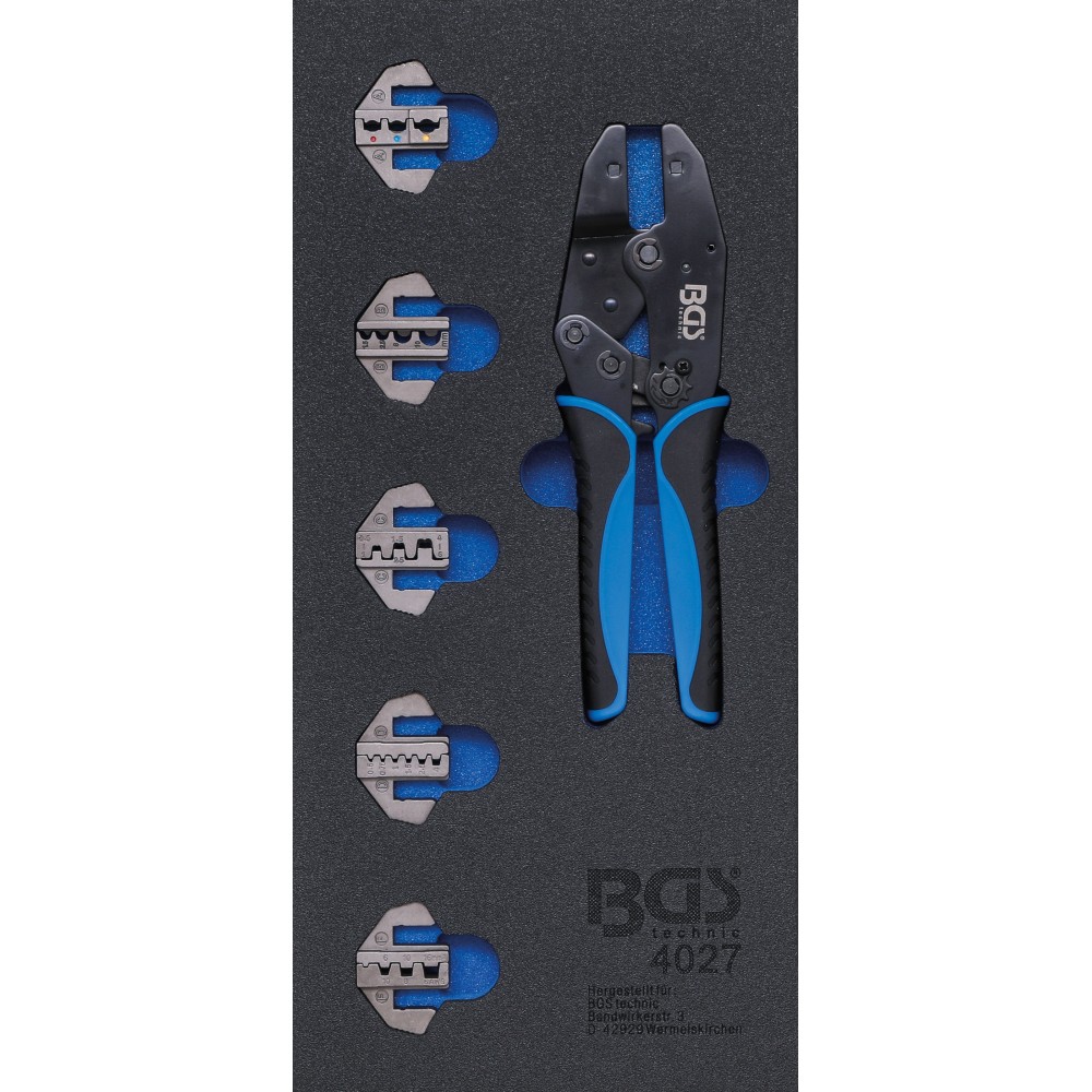 BGS   4027   Bandeja para carro 1/3: Juego de alicate de terminales   con 5 pares de mordazas