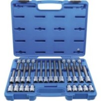 BGS   5190   Juego de puntas de vaso   entrada 12,5 mm (1/2")   perfil en TP (para Torx Plus) TP20 - TP70   32 piezas