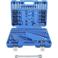 BGS   7849   Juego de herramientas   6,3 mm (1/4") + 12,5 mm (1/2")   E-Torx / perfil en T (para Torx)   84 piezas