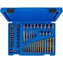 BGS   70329   Extractor de tornillos y tuercas con juego de brocas de izquierda   2 - 18 mm   49 piezas