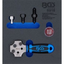 BGS   8918   Bandeja para carro 1/6: Bandeja para carro 1/6: Abocardador   SEA y DIN 4,75 mm (3/16")