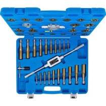 BGS   1899   Juego de machos y terrajas   cubierta de Tin   M6 - M24   45 piezas