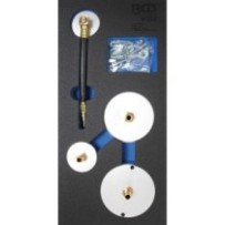 BGS   9152   Bandeja para carro 1/3: Juego de adaptadores para purgador de frenos neumático   4 piezas