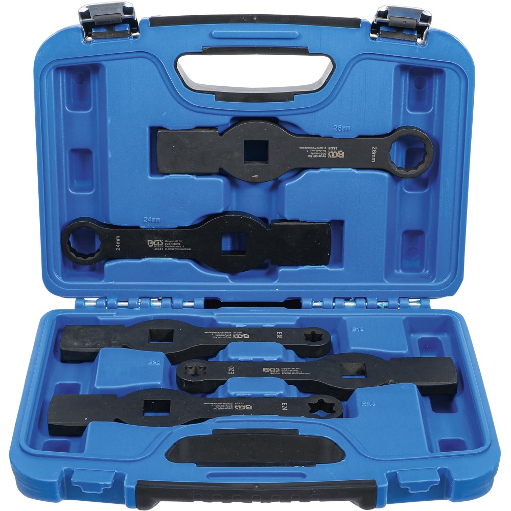 BGS   35310   Juego de llaves combinadas de impacto   12 caras / con perfil en E (para Torx)   5 piezas
