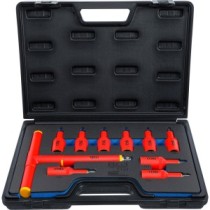 BGS   7131   Juego de puntas de vaso VDE   entrada 12,5 mm (1/2")   perfil en T (para Torx) T20 - T55   10 piezas