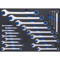 BGS   4012   Bandeja para carro 3/3: Llaves combinadas y llaves E-Torx   22 piezas