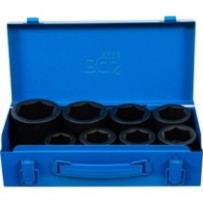 BGS   5245   Juego de llaves de vaso de impacto hexagonal   entrada 25 mm (1")   27 - 50 mm   8 piezas