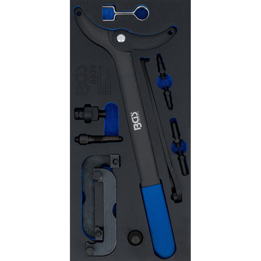 BGS   8839   Bandeja para carro 1/3: Juego de calado de distribución   para VAG 2.8, 3.0 TFSi