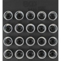 BGS   9499   Bandeja para carro 1/6: Juego para tuercas de ruedas de Audi   20 piezas