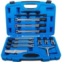 BGS   7760   Juego de extractores interior/exterior, 2 y 3 brazos   13 piezas